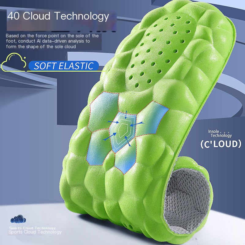 Plantillas traídas del cielo con suela de nube